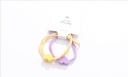 Heart-shape Pendant Knot Hair Rope 2PCS