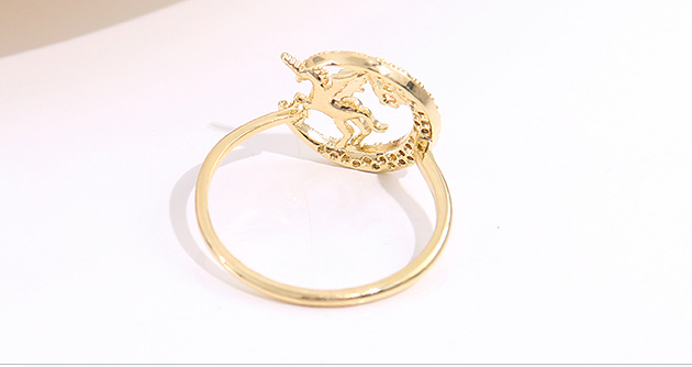 Unique Moon Unicorn Ring