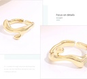 Unique V Shaped Glossy Ring