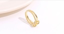 Unique Knot Glossy Ring