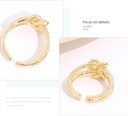 Unique Knot Glossy Ring
