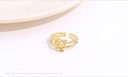 Unique Knot Glossy Ring