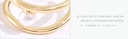 Stylish Double Circles Glossy Ring