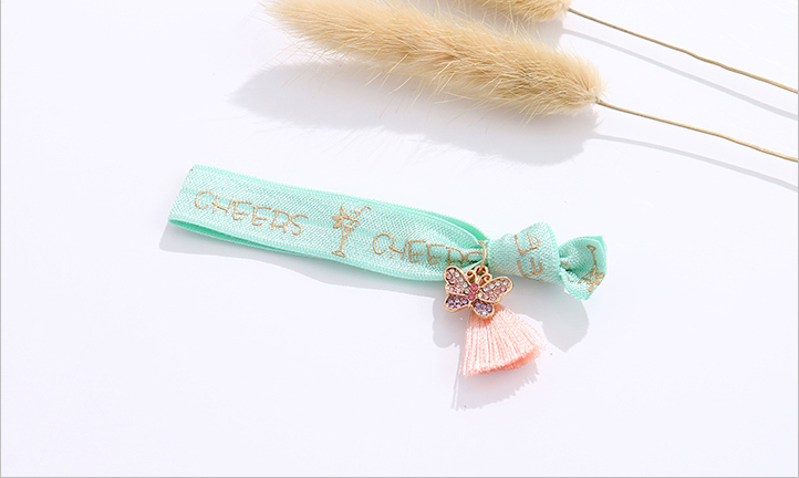 Pink Green Beach Shell Starfish Hair Rope