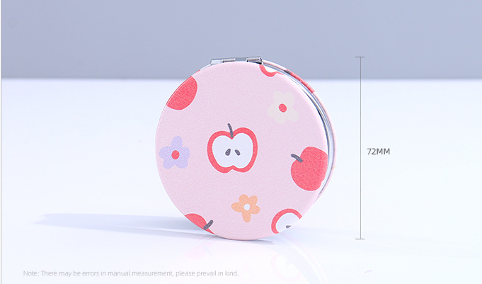 Summer Fruit Round Portable Mirror