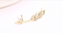 925 Silver Needle Leaves Ear Clip