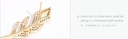 925 Silver Needle Leaves Ear Clip