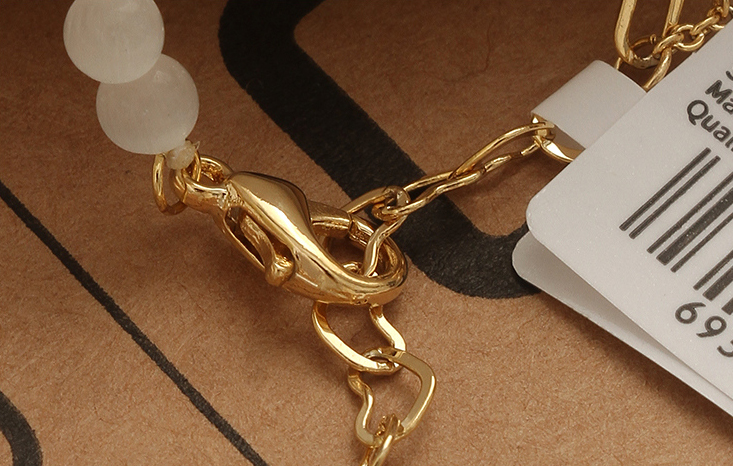 Cat's-eye Gem Small Bell Bracelet