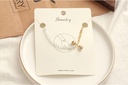 Cat's-eye Gem Small Bell Bracelet