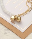 Cat's-eye Gem Small Bell Bracelet