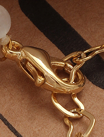 Cat's-eye Gem Small Bell Bracelet