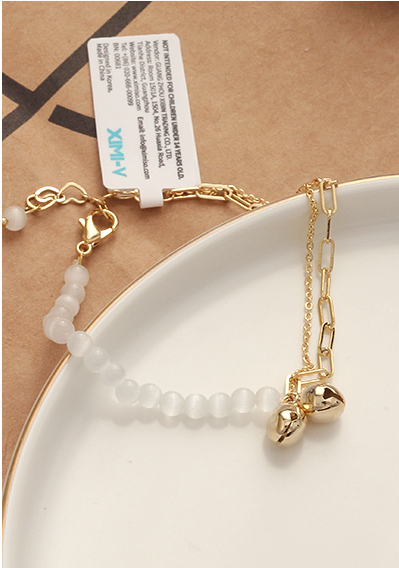 Cat's-eye Gem Small Bell Bracelet
