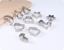 Stainless Steel Cookie Mold Set(10 Count)