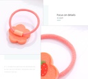 Flower Fruit Hair Rope for Kids 2PCS
