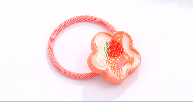 Flower Fruit Hair Rope for Kids 2PCS
