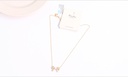 Bowknot Artificial Pearl Choker Necklace