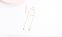 Spaceman Cat's-eye Gem Threader Earrings