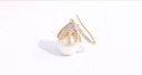 Classy Artificial Pearl Rhinestone Earrings