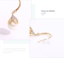 Classy Artificial Pearl Rhinestone Earrings