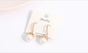 Classy Artificial Pearl Rhinestone Earrings