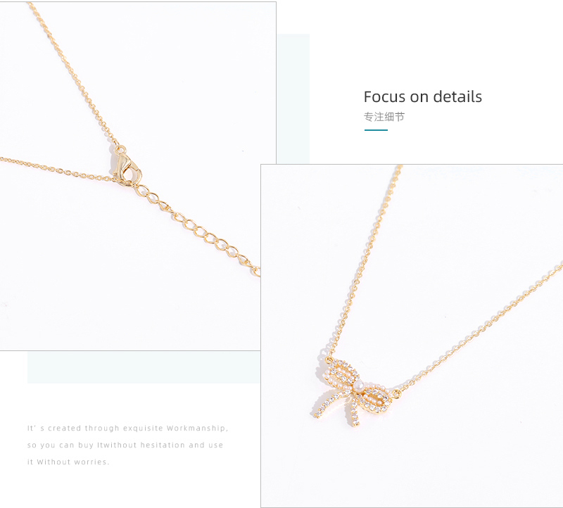 Delicate Bowknot Choker Necklace
