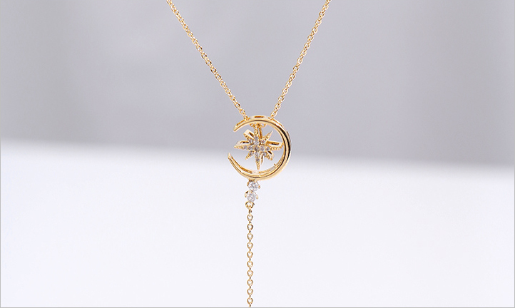 Asterisk Pendant Choker Necklace