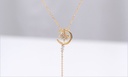 Asterisk Pendant Choker Necklace