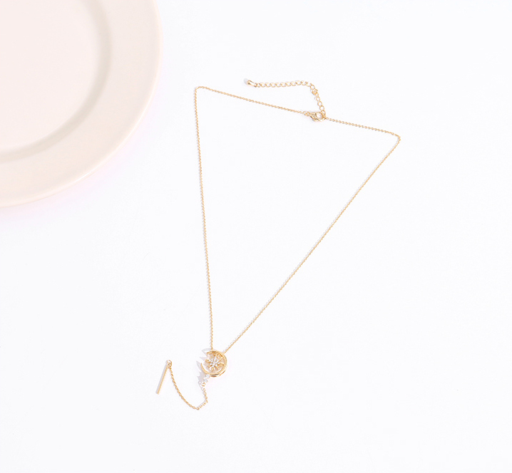 Asterisk Pendant Choker Necklace