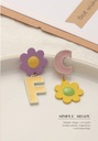 Letter Flower Earrings