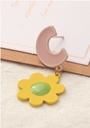 Letter Flower Earrings