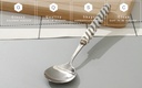 Geometric Collection Square Ceramic Handle Soup Spoon