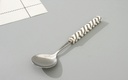 Geometric Collection Square Ceramic Handle Soup Spoon