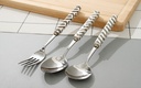 Geometric Collection Square Ceramic Handle Soup Spoon