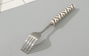 Geometric Collection Square Ceramic Handle Dinner Fork