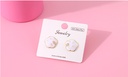 Golden Flower Simple Earrings