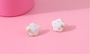 Golden Flower Simple Earrings