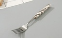 Geometric Collection Square Ceramic Handle Dinner Fork