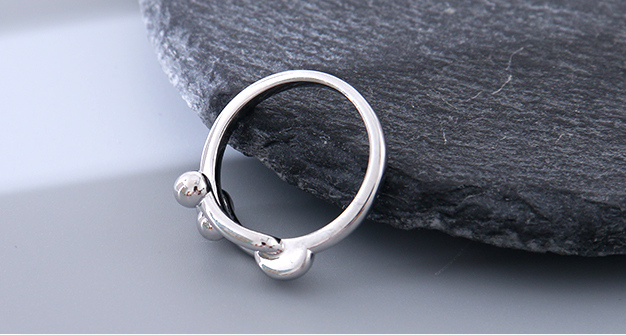 Simple Ball Beads Ring