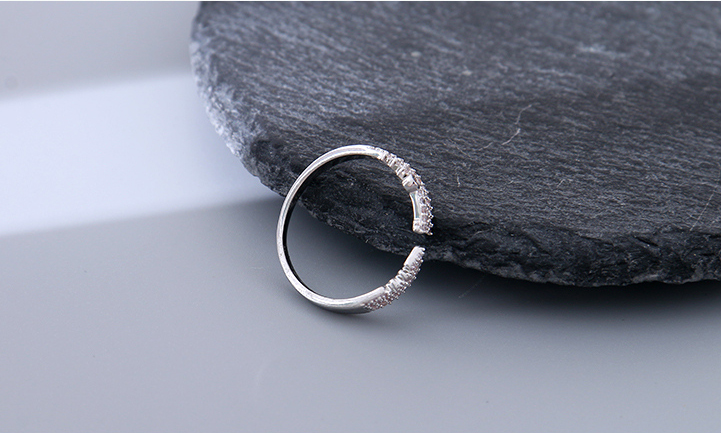 Double Layers Zircon Ring