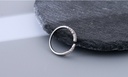 Double Layers Zircon Ring
