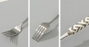 Geometric Collection Square Ceramic Handle Dinner Fork