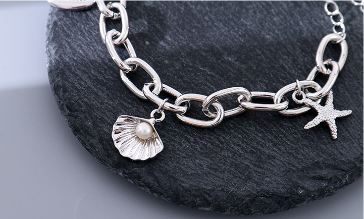 Simple Star Fish Artificial Pearl Bracelet