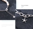 Simple Star Fish Artificial Pearl Bracelet