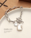 Stylish Metal Artificial Pearl Bracelet