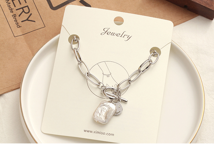 Stylish Metal Artificial Pearl Bracelet