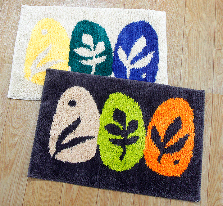 Flocking Forest Series Absorbent Floor Mat