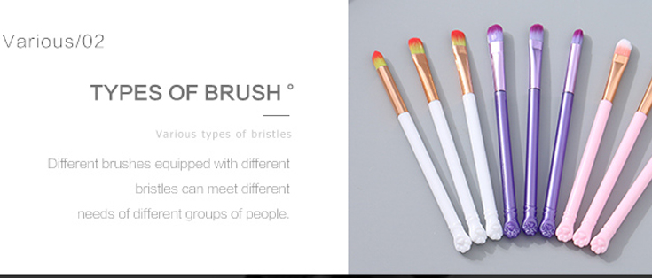 Cat Claw Collection Makeup Brushes (6 Pcs/Set)