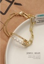 Pin Artificial Pearl Bracelet