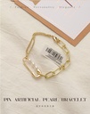 Pin Artificial Pearl Bracelet