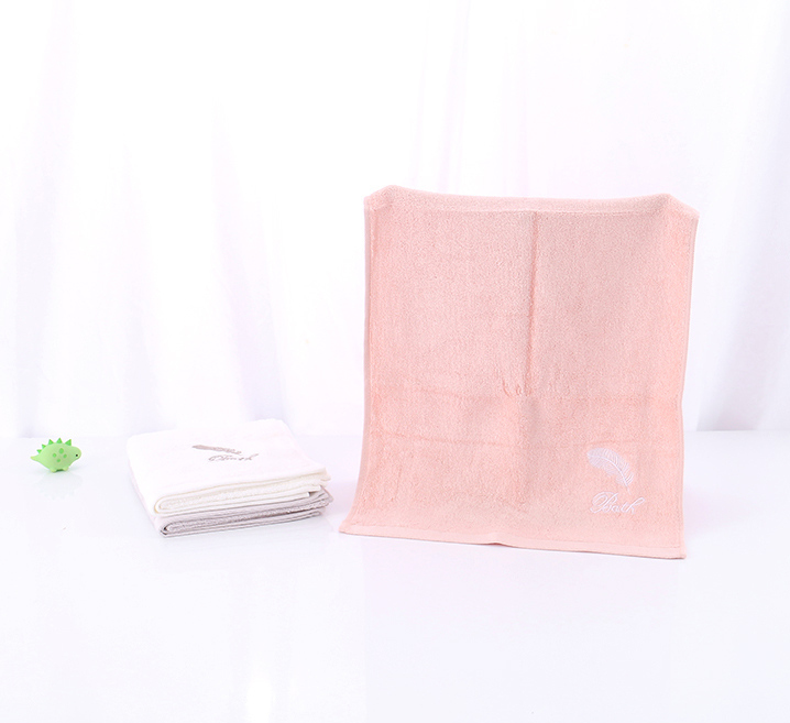 Feather Embroidery Towel for Adult